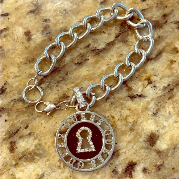 Guess Jewelry - Sterling silver Guess toggle bracelet